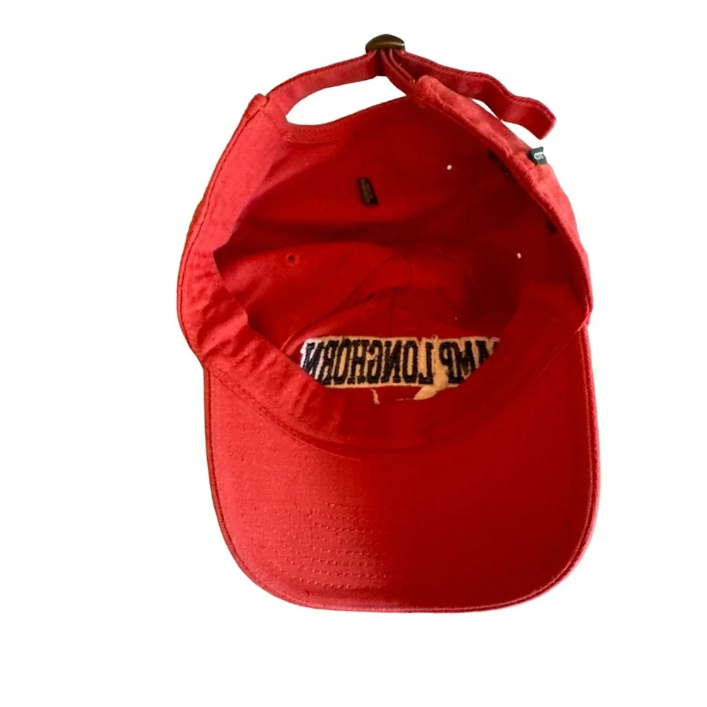 Camp Longhorn Youth‎ Adjustable Hat By Legacy - Red Cotton